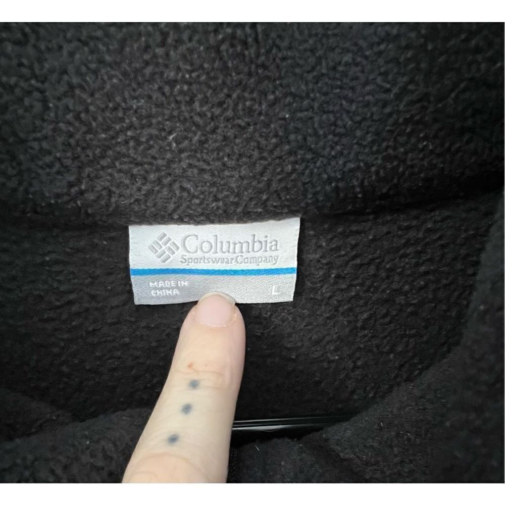 Columbia Black Warm Zip Up Sweater Vest With Pockets - Picture 3 of 5